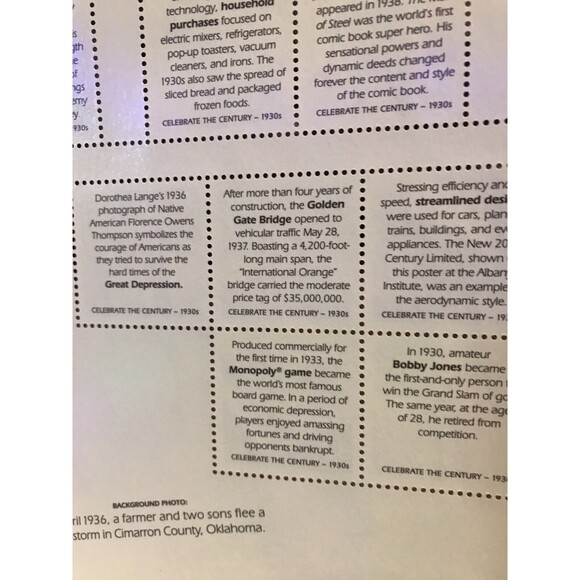 Scott # 3185 - US Souvenir Sheet Of 15 - Celebrate The 1930's - MNH - 1998 - Picture 6 of 6